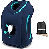 Maliton Inflatable Travel Pillow for Airplane Comfortable Sleeping to Relieve Neck and Shoulder Pain, Support Head Inflatable