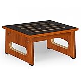 Wooden Step Stool with Non-Slip Rubber Feet