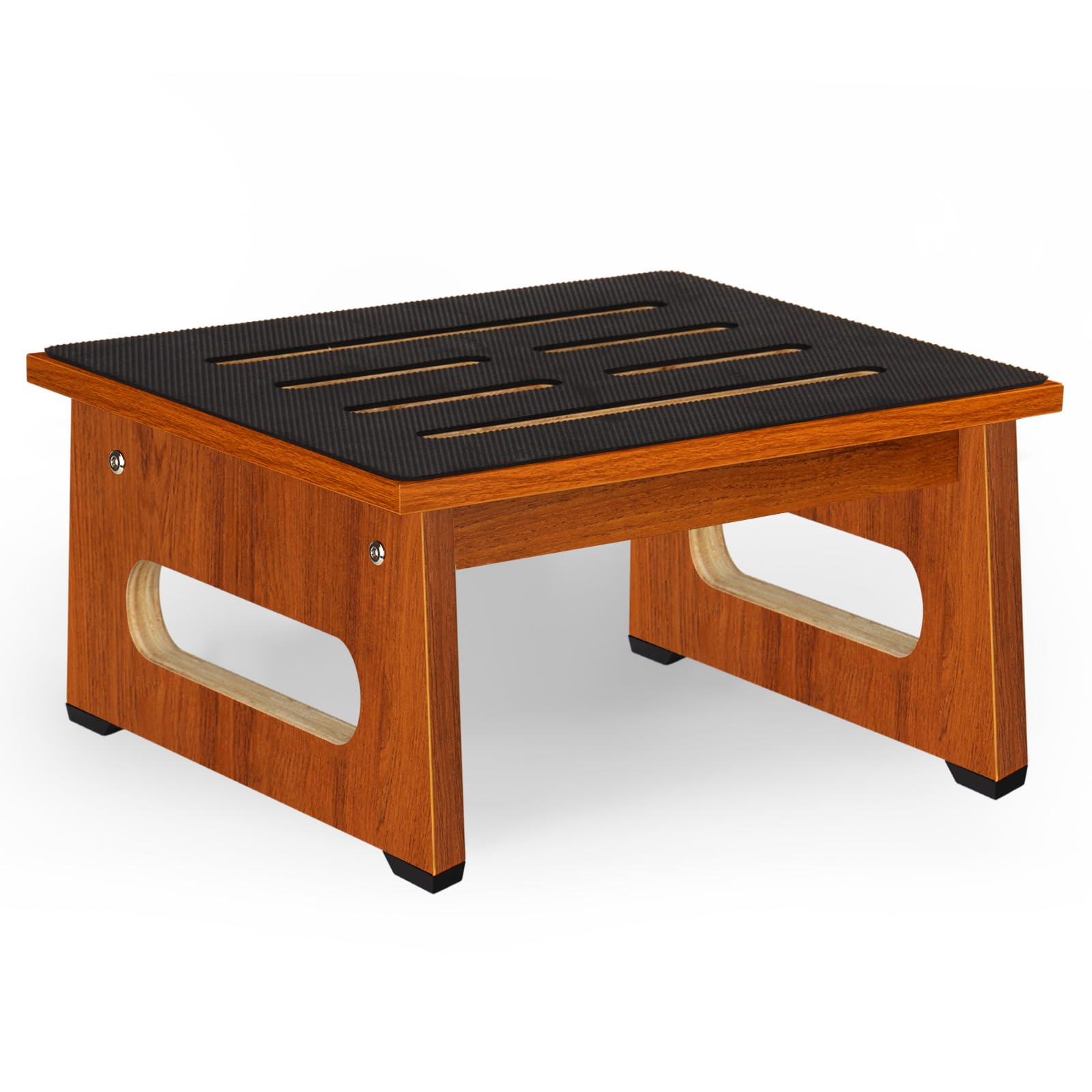 Wooden Step Stool with Non-Slip Rubber Feet