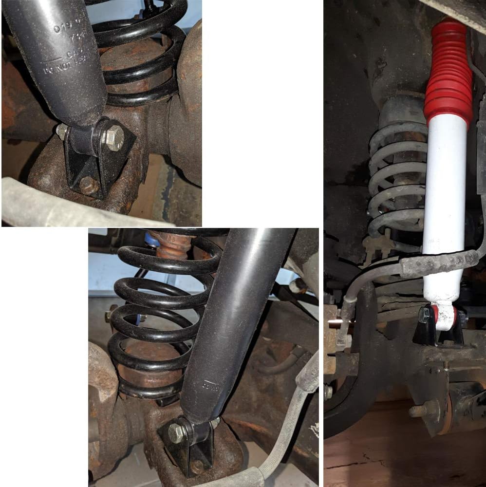 NIXFACE Front Lower Shock Bar Pin Eliminator Kit Fit for TJ/XJ/ZJ