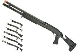 Evike Airsoft - CYMA Standard Metal M8.70 3-Round Bu.RST Multi-S.hot Sh.ell Loading Airsoft Sh.otgu.n (Model: Retractable St.ock Full Metal) - (PID: 60168)