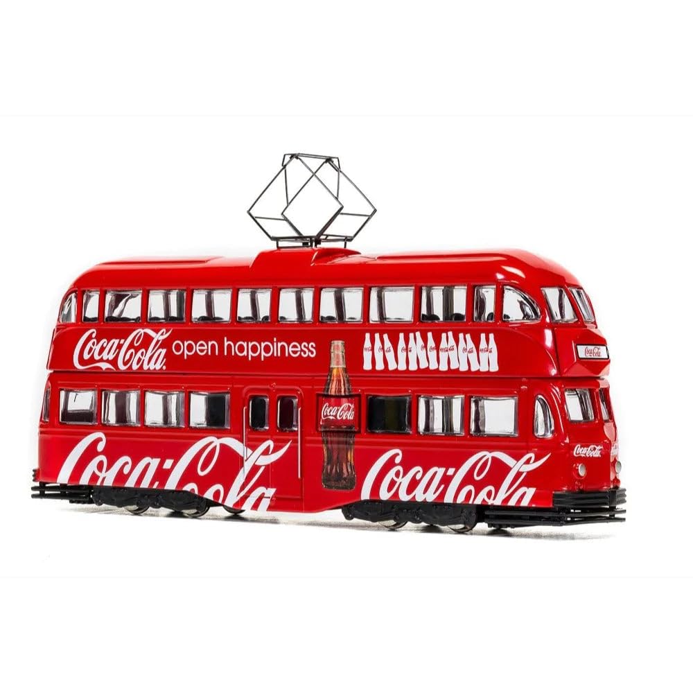 Corgi Diecast Model Vehicles - CC43515 Coca Cola Double Decker Tram Open Happiness - Men & Women Souvenir Gifts from UK - Small Die Cast Toy Car Models for Boys, Gift for Motor Enthusiasts