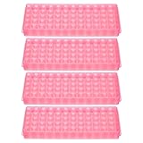 PATIKIL 60 Wells Tube Rack, 4 Pcs Vial Rack Double