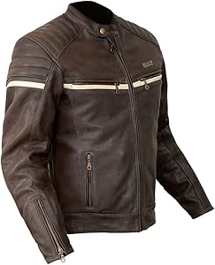 Amazon.com: Bilt Alder Perforated Vented Full Grain CE Armor Classic Biker Riding Cafe Street 