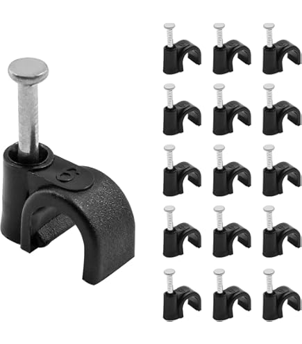 Clips Câbles JIEYAO Clips Muraux Pour Câbles - Lot De 100, Blanc