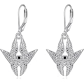 ZPMMPZ Animal Earrings 925 Sterling Silver Animal Dangle Earrings Gemstone Jewelry Gifts for Women