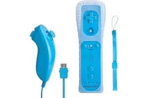 TechKen Remote Controller Compatible with Wii, Wii U with Built in Motion Plus and Nunchuck
