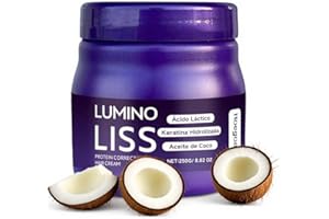 AEAARVGED Lumino Liss Hair Straightening Cream 8.82 OZ, Protein Correction Hair Cream, Formaldehyde-Free, Professional Smoothing Treatment for Silky, Frizz-Free Natural Hair