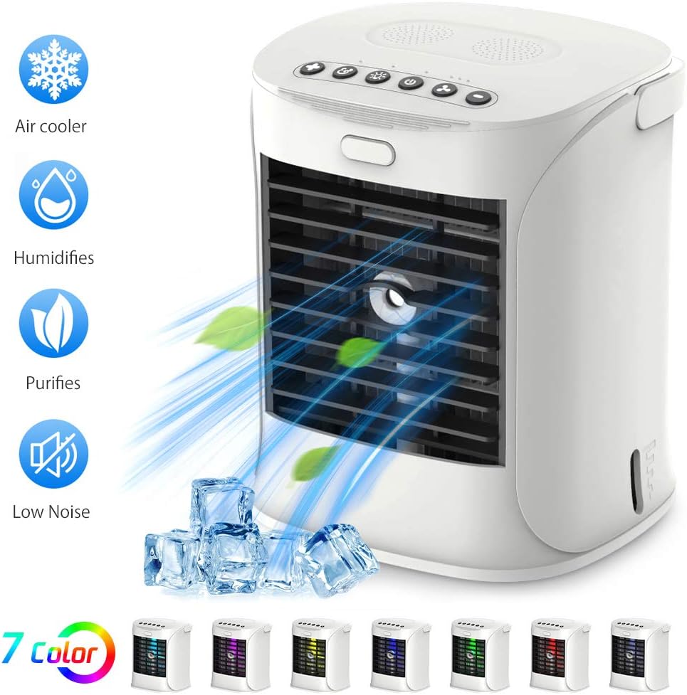 Bcamelys Personal Air Cooler, 3 in 1 Mobile Air Conditioners for Home