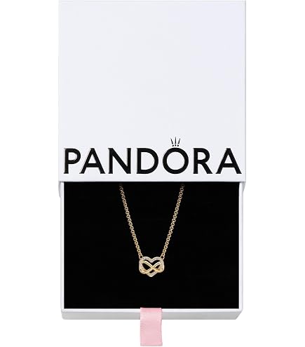 Amazon.com: PANDORA-Sparkling Infinity Heart Clasp Snake Chain