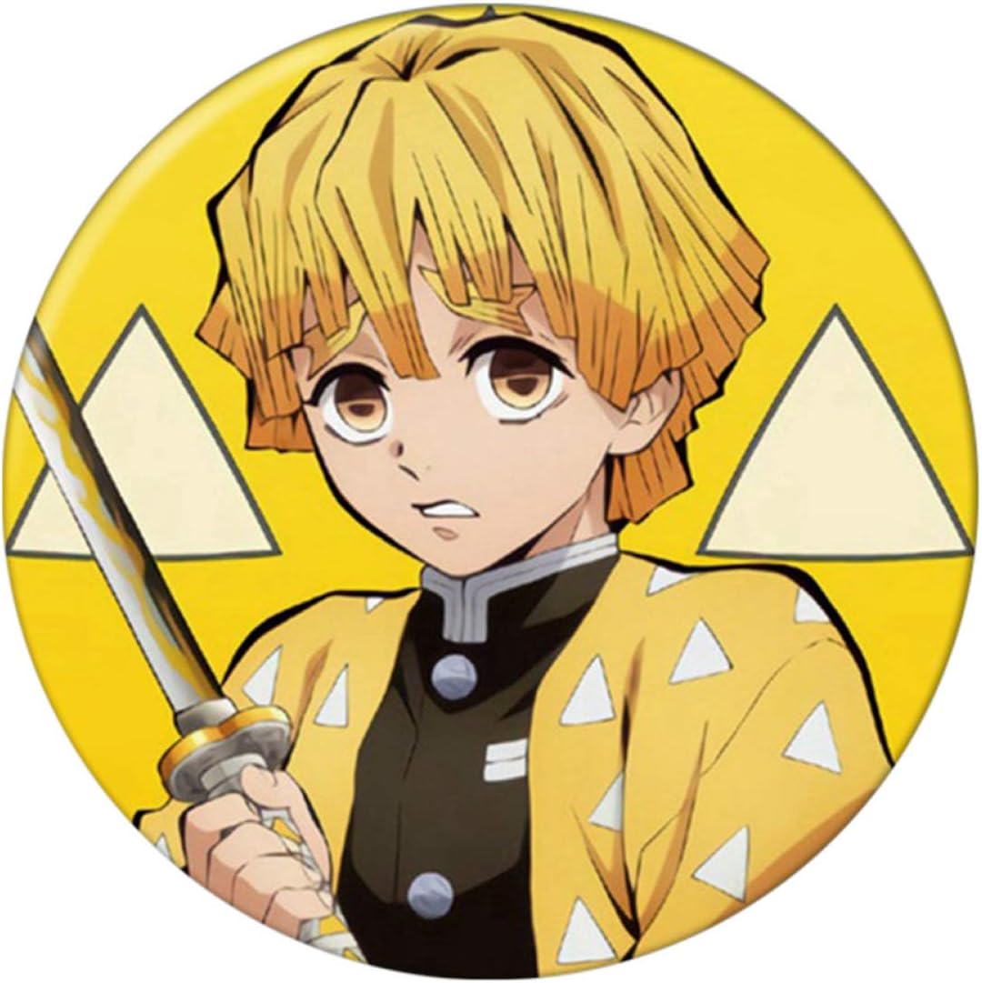 Quintina Excellent Fashion Anime Demon Slayer: Kimetsu No Yaiba Cartoon Tinplate Brooch Pins for Fans Souvenir Gift Badge Brooch