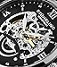 Stuhrling Original Men's 574.02 Executive II Automatic Skeleton Black Leather Band Watch
