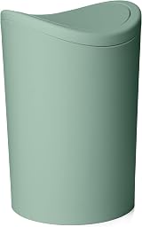 TATAY 6L Bathroom Bin Swing Lid Green Compact Durable Plastic Spain 19x19x28