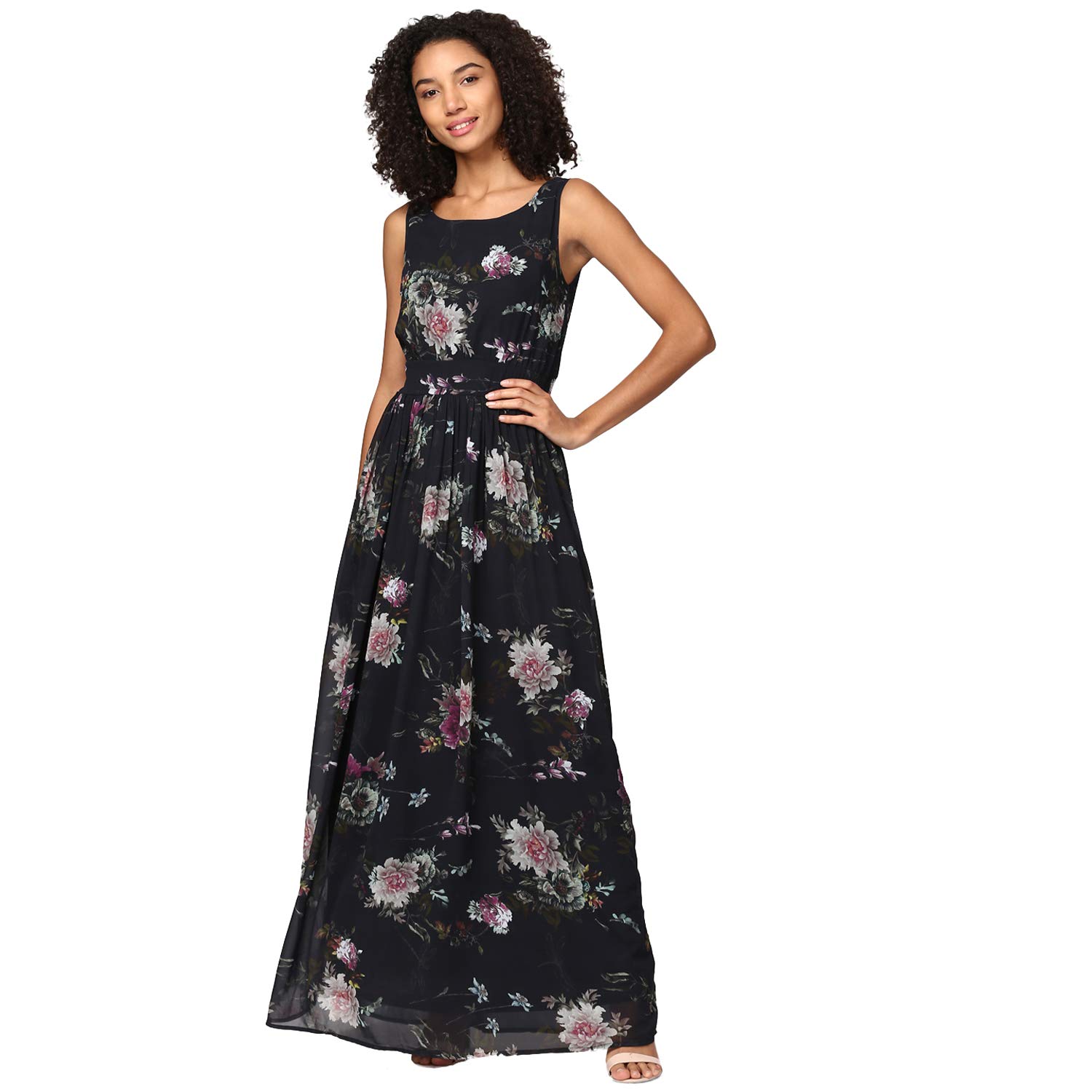 harpa women's maxi black dress