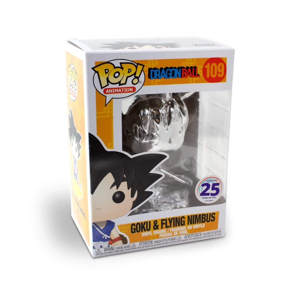 Funko Pop Dragon Ball 109 Goku & Flying Nimbus Silver Chrome