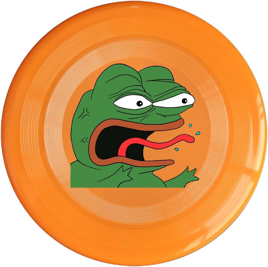 Bro-Custom Pepe The Frog Frisbee For Men Yellow