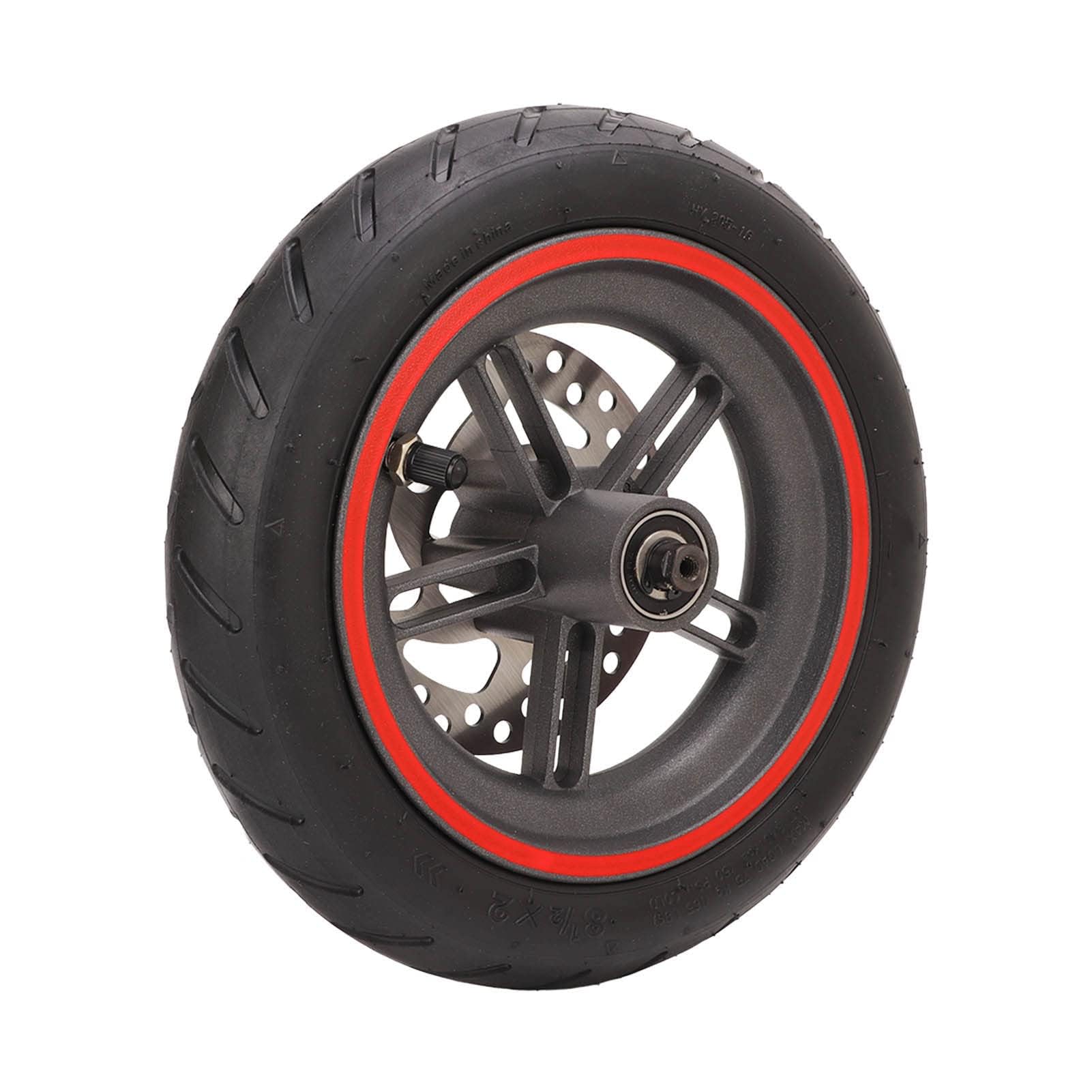 Alomejor Replacement Rear Wheel for Electric Scooters – compatible with Segway MAX G2, PRO, PRO2, M3 – 120mm Brake Disc, 8.5" Diameter, Pre-Installed Bearings & Spokes