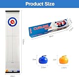 MEETOZ Curling Tabletop Game Indoor Garden Fun Family 10 Stones view 2