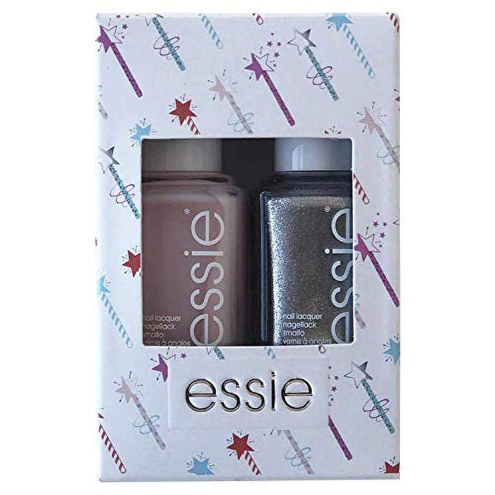 essie Fairy Chic Shimmer Nail Polish Duo Kit, 13 mademoiselle/387 apres-chic, 2 x 13.5 ml