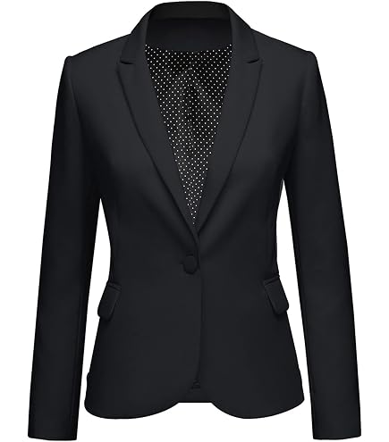 Hybrid & Company Women's Comfy Ponte Blazer JK1131 1073T Black XS
