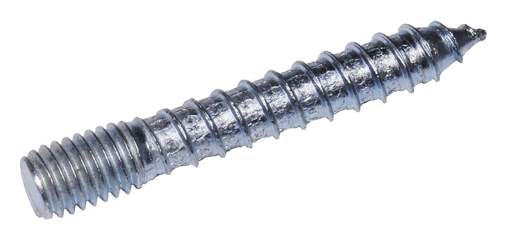 Pack of 100 Hanger Bolts – M8 x 50 Galvanised Steel with Torx and Hex Handle