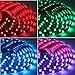TINGKAM Led Strip Lights Kit 32.8 Ft (10m) 300leds Non-Waterproof 5050 SMD RGB LED Flexible Lights with 44key ir Controller and Power Supply for Home,Kitchen,Sitting Room and Bedroom Decoration.
