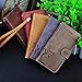 Cornmi Design for iPhone 5 Case, Premium Vintage Flip Wallet Leather Magnetic Closure Cover Skin for iPhone 5S with Card Slots, Cash Compartment and Wrist Strap (Wine Red)