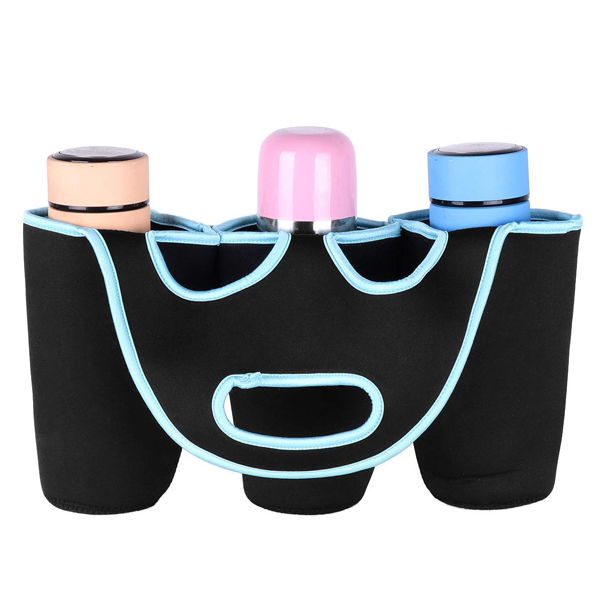 Freebily Neoprene Insulated Bottle Cup Holder Carrier Tote Bag for