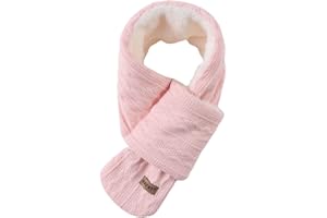 OMUKY Kids Scarf Fleece Warm Knitted Scarves for Girls Boys Toddler Cold Weather Soft Neck Warmer