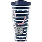 Tervis Doctor Nurse Stethoscope Stripes Made in USA Double Walled Insulated Tumbler Travel Cup Keeps Drinks Cold & Hot, 24oz, Classic