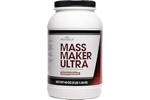 Beverly International Mass Maker Ultra Chocolate, 14 Servings, 3lb. Build Lean Mass Like a Pro!! Milk Protein Isolate, Whey Protein Isolate + Egg. MCT Oil. Clean Carbs, Great taste!