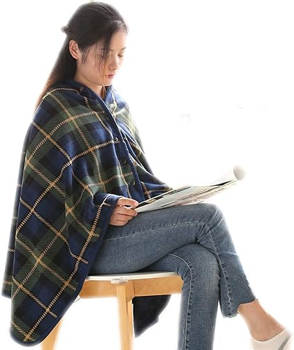 Amazon Cnstone 多機能 ひざ掛け フランネル ショール ブランケット 大判 チェック柄 おしゃれ ふわふわ ブランケット 膝掛け 昼寝用 毛布 冷房 オフィス 旅行 出張 防寒対策 グリーン 80 140cm ひざ掛け ハーフケット オンライン通販