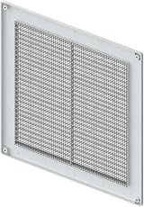 Awenta Plastic Air Vent Grille Cover 300x300mm White with Insect Grid view 6
