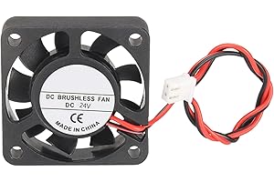 CNZTHDY 3D Printer DC 24V 4010 Extruder Hot End Cooling Fan, 40x40x10mm for 3D Printer, Cooling Fan for Creality Ender 3/Ender 3 Pro/CR-10S, 3D Printer Accessories Parts with 2 Pin Cable Line and 8000 RPM
