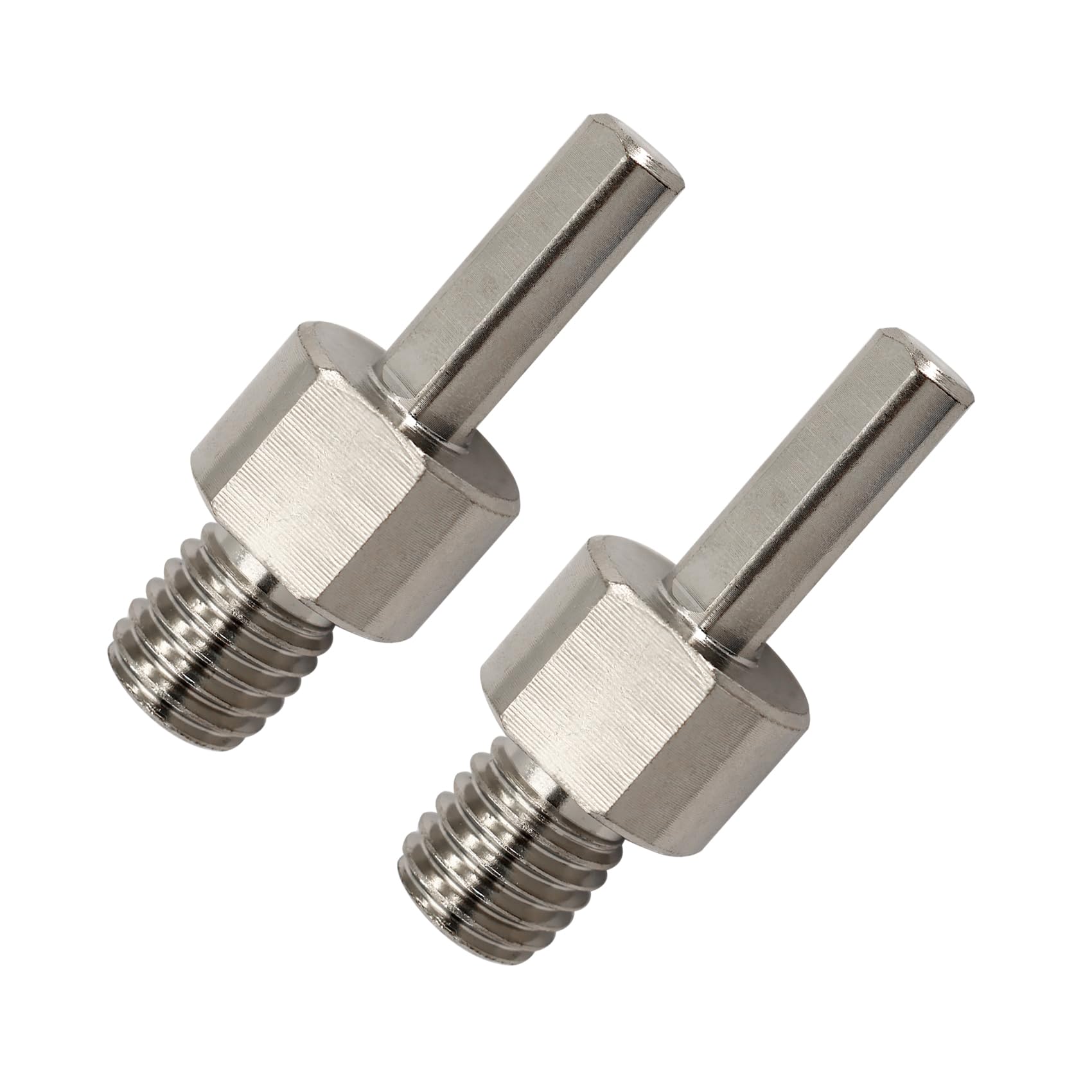 Adapter For Core Drill Bits - 2pcs M14 Thread to 9.5mm Triangle Shank Diamond Hole Saw Adapter for Hand Drill SANLEETEK