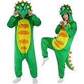 ROC PARTY 3D Hooded Animal Onesie Costume for Adults - Unisex Christmas Xmas Holiday Festival Cosplay One-Piece Pajama