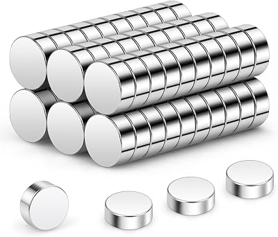 Wukong N45 Tiny Magnets 6x2mm 60 Pack Small Neodymium Magnets for Craft DIY