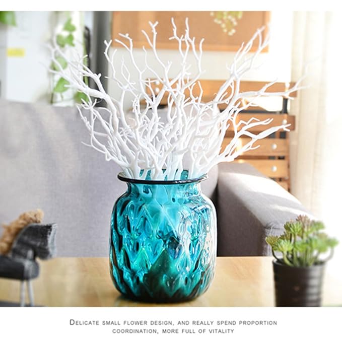 Weiß Wohnaccessoires & Deko VORCOOL 3 stücke Künstliche Getrocknete