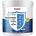 Tapel Liquid Rubber Waterproof Sealant - 3X Stronger - Black 35oz - Professional Grade Roof & Concrete Coating, Indoor/Outdoor Leak Repair, Crack Filler, Weather-Resistant Protection