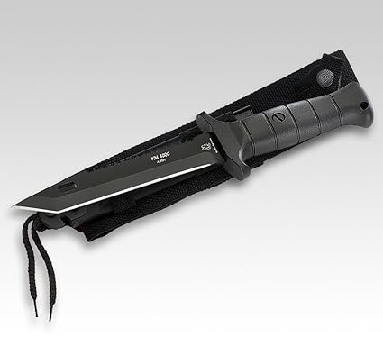 Eickhorn Kampfmesser KM4000, Stahl 1.4110, Kunststoff-Griff,, Cordura/Kunststoff-Scheide