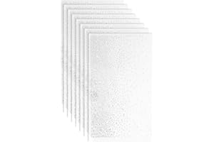 8 Sheets Iron on Rhinestone Transfers, 1.5mm & 3mm Glitter Flat Round Hotfix Rhinestones Transfer Sheets for Clothing Embelli