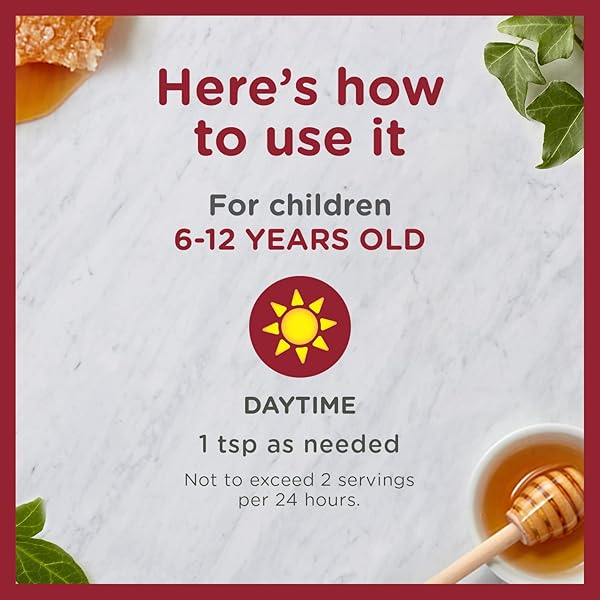 ZARBEE’S KIDS ALL-IN-ONE DAYTIME COUGH FOR CHILDREN 6-12 WITH DARK HONEY, TURMERIC, B-VITAMINS & ZINC, #1 PEDIATRICIAN RECOMMENDED, DRUG & ALCOHOL-FREE, GRAPE FLAVOR, 4FL OZ