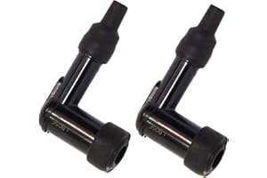 LB05F& LD05FP LB05EP Resistor Spark Plug Caps (2-Pack) spark plug boot – 5K Ohm, 14mm Thread, 90° Angle – Fits Snowmobile, Mo