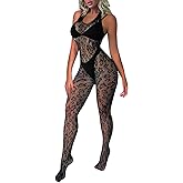 Buitifo Woman Lingerie Bodysuit Fishnet Stocking Leopard Full Body Jumpsuit Rave Outfits