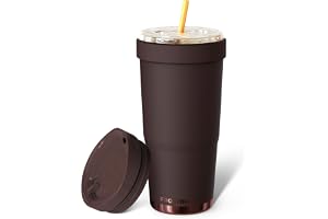 Frost Buddy Togo Buddy 30oz Iced Coffee Tumbler - ONE Lid (Espresso) | Insulated Iced Coffee Tumbler & Cup Sleeve for Iced Co
