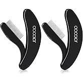 docolor Foldable Eyelash Comb 2 PCS Separator Folding Lash Comb Eyebrow Mascara Applicator Eyelash Definer Arc Designed Cosme