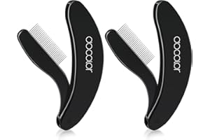 docolor Foldable Eyelash Comb 2 PCS Separator Folding Lash Comb Eyebrow Mascara Applicator Eyelash Definer Arc Designed Cosmetic Brushes Tool