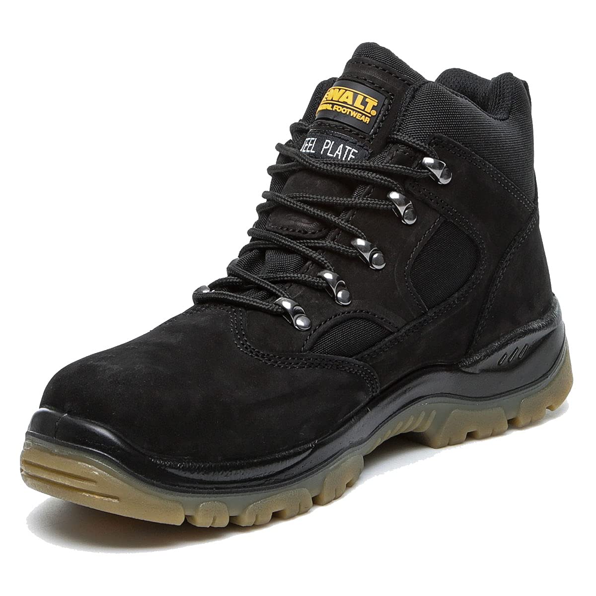 DEWALT Men's Challenger Safety Boot | Waterpoof Leather | Steel Toe Cap | S3WR SRA | Black UK10 (EU44)
