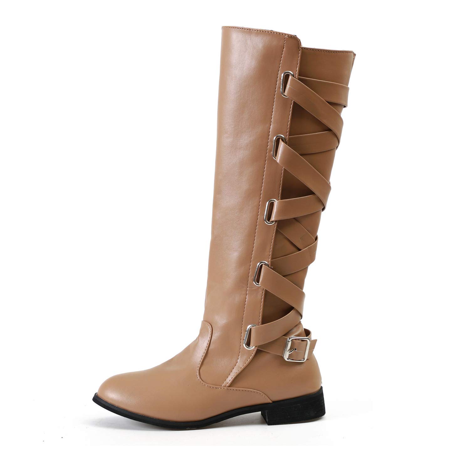 Damen Winter Stiefel - Rutschfeste Kniestiefel Mit Western Style