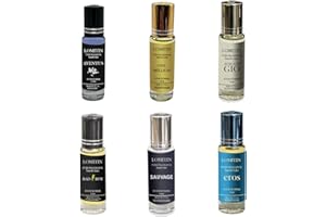 Lomitin Fragrance Perfume Oil for Men, Designer Perfume Oil, our impression of (Bad Boy, Eros, Sauvage, Aventus, one million, Acqua Di Geo), (6pack x12ml each)